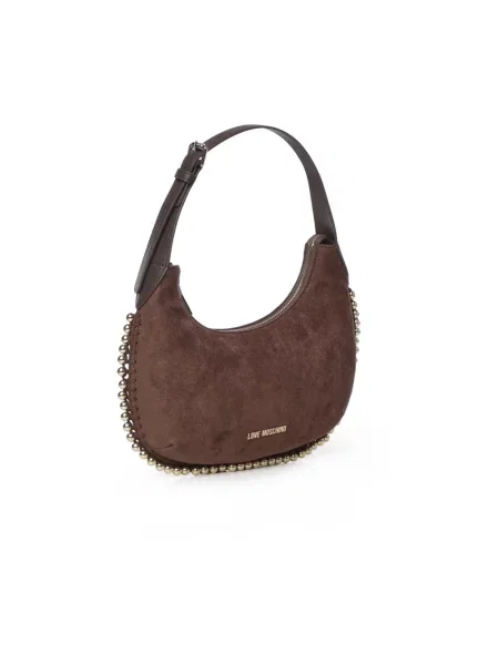 Torebka Love Moschino z logo brązowa