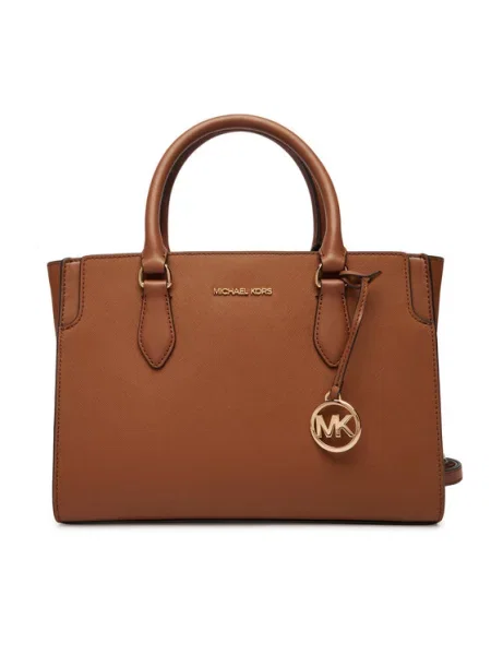 Kabelka satchel Michael Michael Kors hnědá