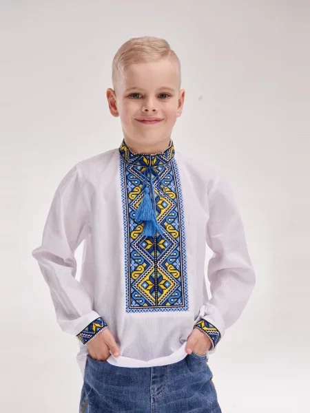 Детская рубашка Merezhka белая