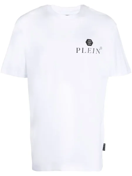 Tricou Philipp Plein cu imagine alb