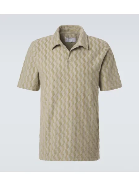 Tricou polo Frescobol Carioca din jacard verde