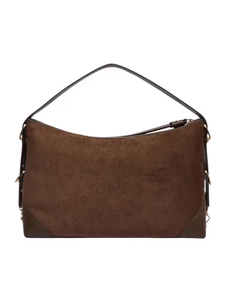 Torebka Love Moschino skórzana brązowa
