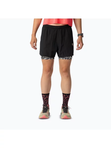 Spodenki do biegania DYNAFIT Trail black out overcast czarne