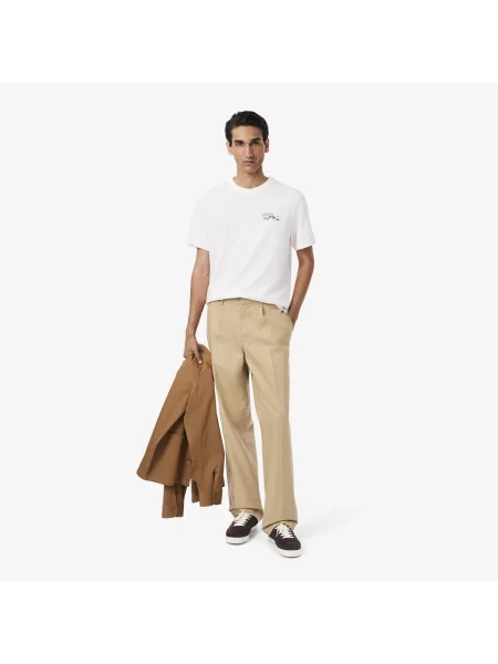 Lacoste Spodnie Chino beżowy