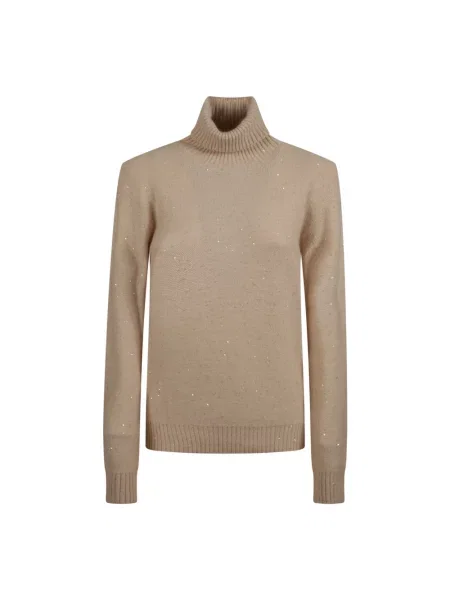 Golf golf Fabiana Filippi wełniany brązowy