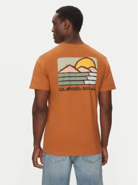 Quiksilver Marškinėliai Regular Fit oranžinė