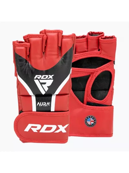 RDX Граплинг ръкавици Aura Plus червени