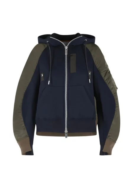 Bluza z kapturem Sacai niebieska