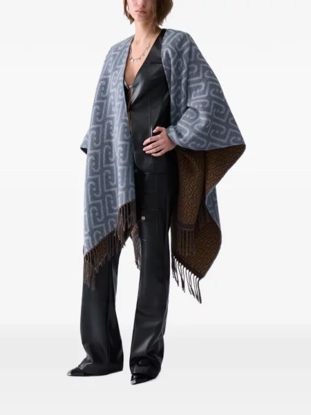 Poncho Liu Jo din jacard albastru