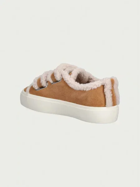 Inuikii SHEARLING LOW VELCRO sportcipő gyerek velúr bézs