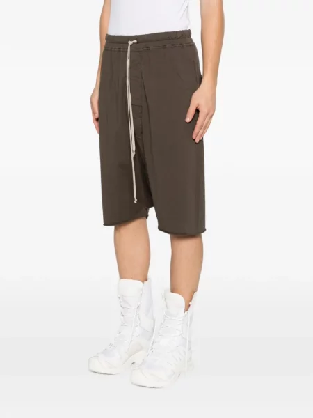 Su raišteliu šortai Rick Owens Drkshdw ruda