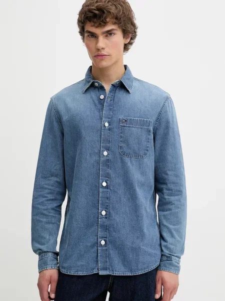 Jeans srajca Tommy Jeans modra