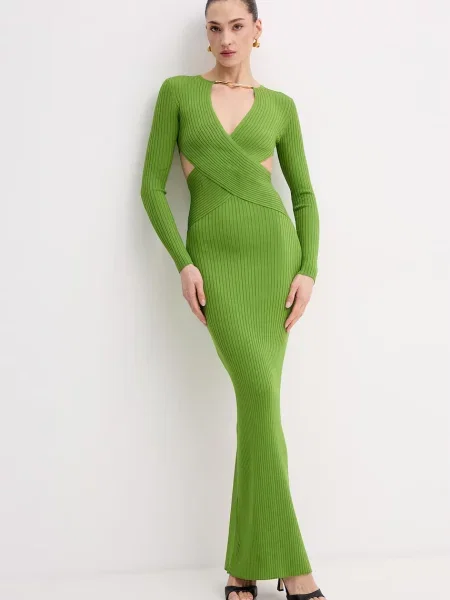 Elisabetta Franchi rochie bodycon cu vâscoză verde