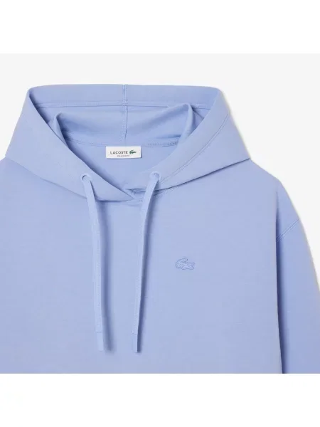 Lacoste Krótka Bluza Z Kapturem fioletowa
