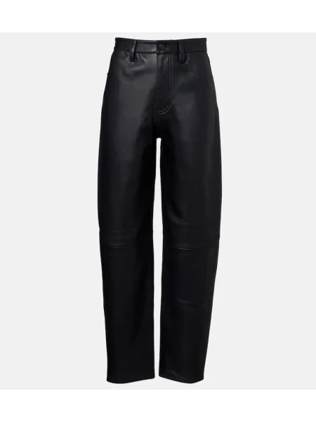 Pantaloni Frame din piele negru