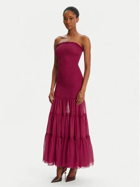 BARDOT Φόρεμα καλοκαιρινό Azura Strapless ροζ