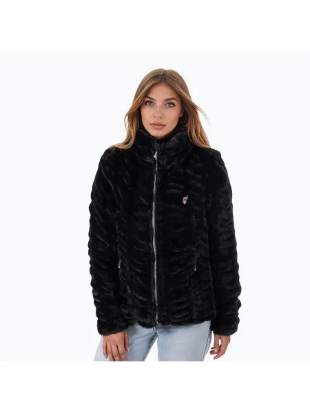 Дамско зимно яке Aulp Candy Faux Fur black черно