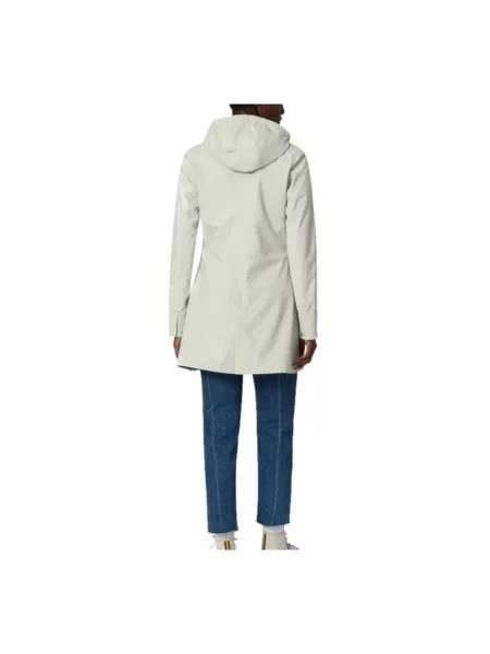 Parka K-way z logo biała