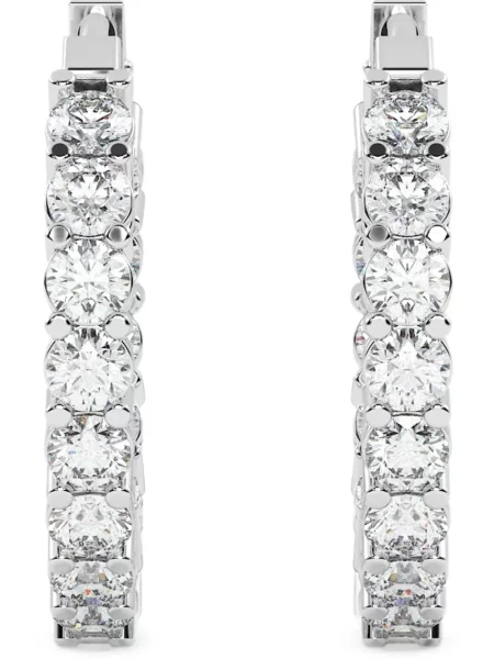 Cercei Diamond Essentials alb