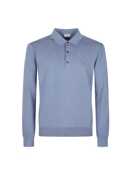 Koszulka polo Etro niebieska