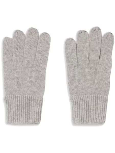 Kašmírové rukavice Brooks Brothers šedé