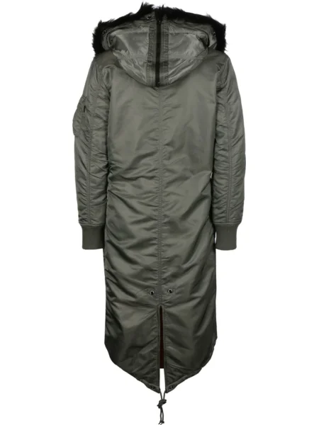 ALPHA INDUSTRIES Zimski plašč temno zelena črna