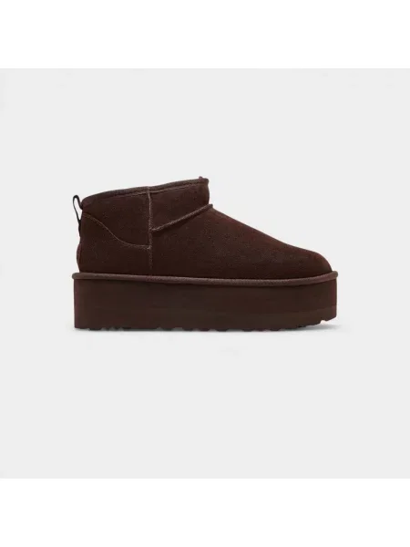 Botine Ugg cu platformă clasici alb