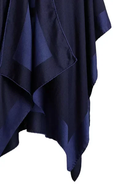 Poncho Ralph Lauren Collection din jacard albastru