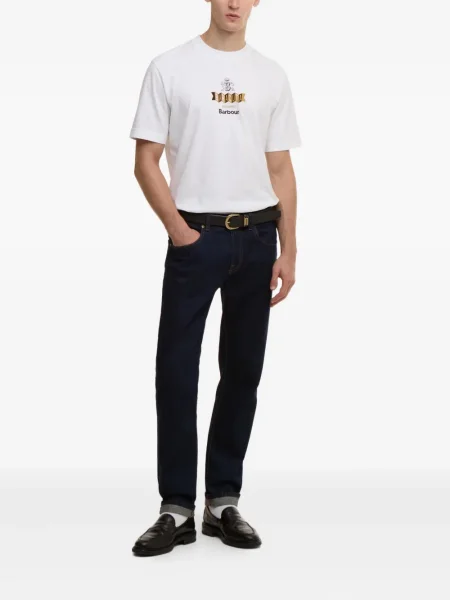 Tricou Barbour alb