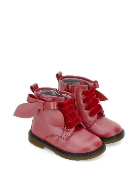Buty do kostki dziecięce Monnalisa czerwone