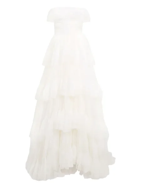 Rochie maxi Jenny Packham de costum alb