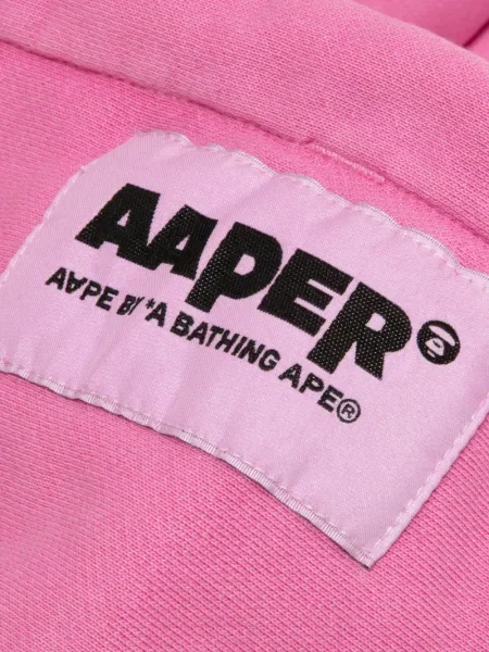 Pulover Aape By A Bathing Ape cu glugă roz