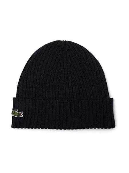 Czapka zimowa Lacoste navy blue niebieska