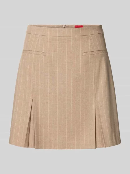 Spódnica mini ze wzorem w cienkie prążki model ‘RAMOLA’ Hugo