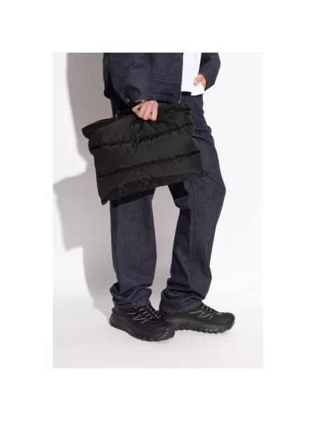 Torba na laptopa Moncler z logo czarna