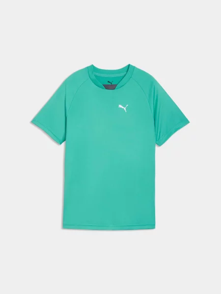 Детская спортивная футболка Puma зеленая