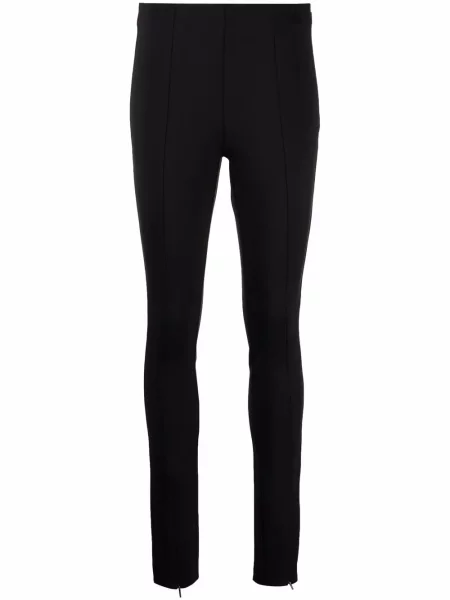 Pantaloni cu talie înaltă Calvin Klein skinny fit negru