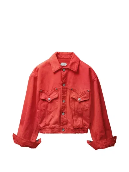 Kurtka jeansowa Versace czerwona