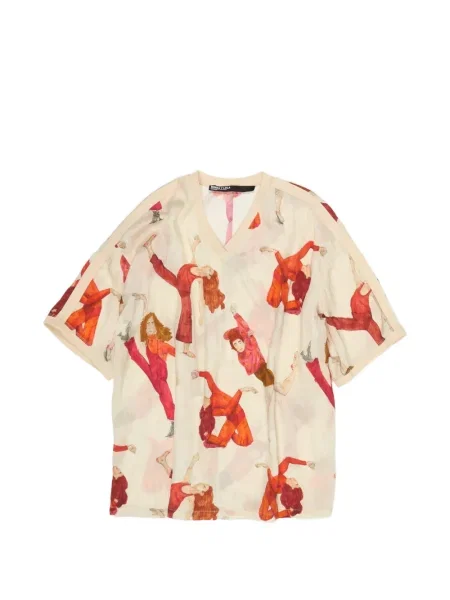 Tricou Bimba Y Lola cu imagine cu decolteu în V