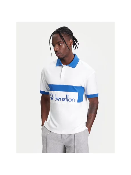 United Colors Of Benetton Поло Regular Fit білий