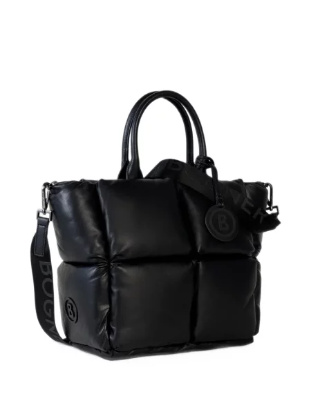 Кожена шопинг чанта Bogner черно