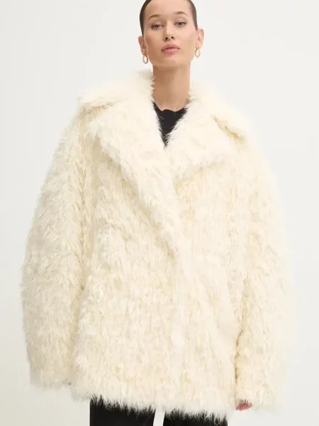 MSGM palton femei de tranzitie bej