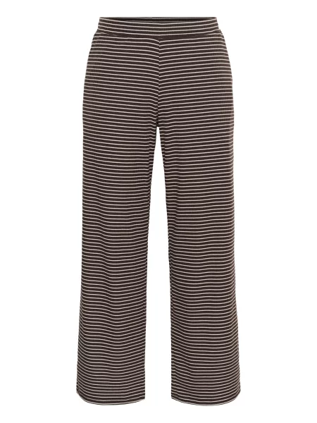 KAFFE CURVE Kalhoty Smilla mokka bílá