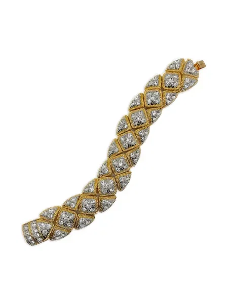 Brăţară Jennifer Gibson Jewellery de cristal auriu