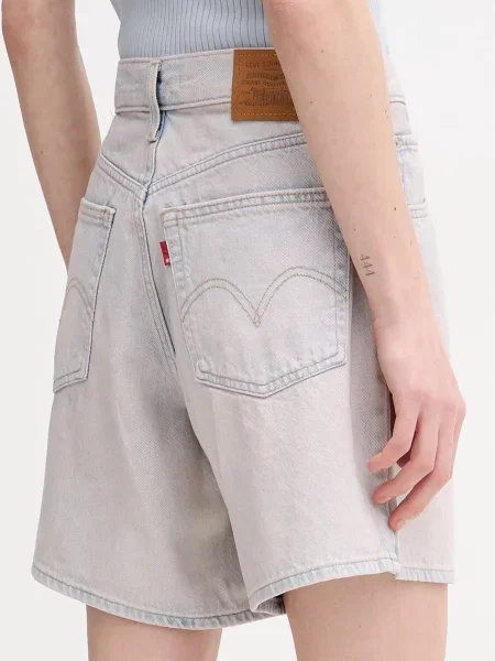 Džínové šortky Levi's HIGH BAGGY růžové