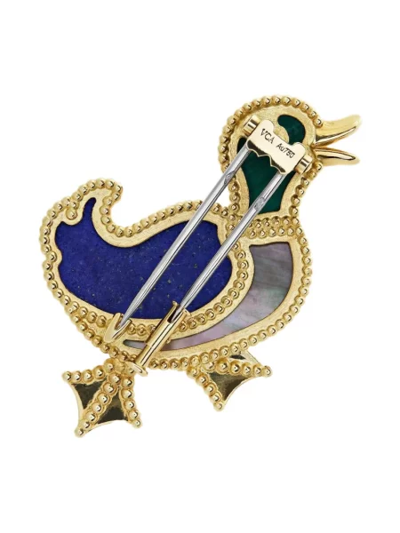 Брошка Van Cleef & Arpels камъни жълто