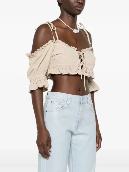 Top Guess cu broderie