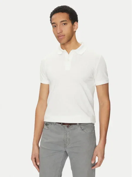 Geox Tricou polo alb