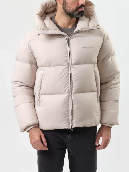 Пуховик Armani Exchange бежевий