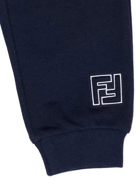 Spodnie dziecięce Fendi niebieskie